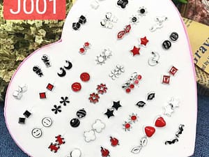 Hot sell ladies plastic allergy-proof earrings