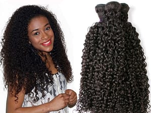 Woman fashion long kinky curly wig