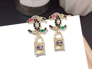 New fashion colorful gem earrings