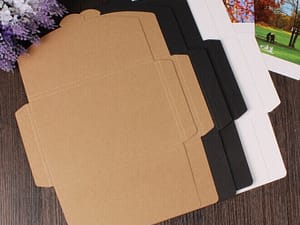 50pcs/lot 3 Colors Vintage Blank Kraft Paper DIY Multifunction Envelope postcard box Package paper wholesale