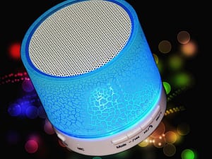 Hot Sell M&J New LED MINI Wireless Bluetooth Speaker TF USB Portable Music Sound Box Subwoofer Loudspeaker For phone PC with Mic