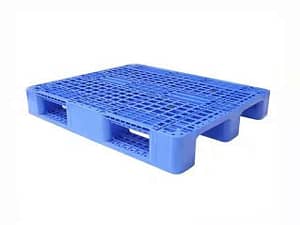 cheap heavy duty small stack double face HDPE plastic warehouse pallet