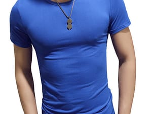 The new solid color round neck T-shirt