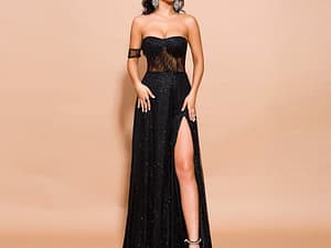 2020 Sexy glitter Dress Female High Split Maxi Party Dress