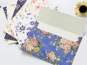 10pcs small floral envelope Pastoral elegant retro cherry blossom rose Chinese style B6 size Writing handmade