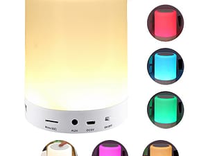 Portable Smart Wireless Bluetooth Speaker Player Touch Pat Light Colorful Led Night Light Bedside Table Lamp For Better Sleeps