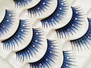 Blue drilling Artificial eyelashes