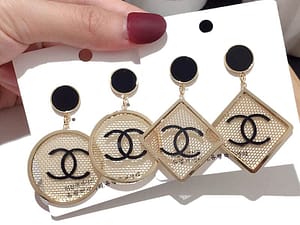 New fashion metal geometric hollow out earrings